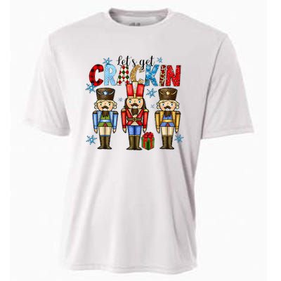 Let's Get This Party Crackin Nutcracker Christmas Pajamas Cooling Performance Crew T-Shirt