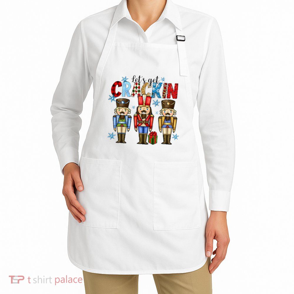 Let's Get This Party Crackin Nutcracker Christmas Pajamas Apron