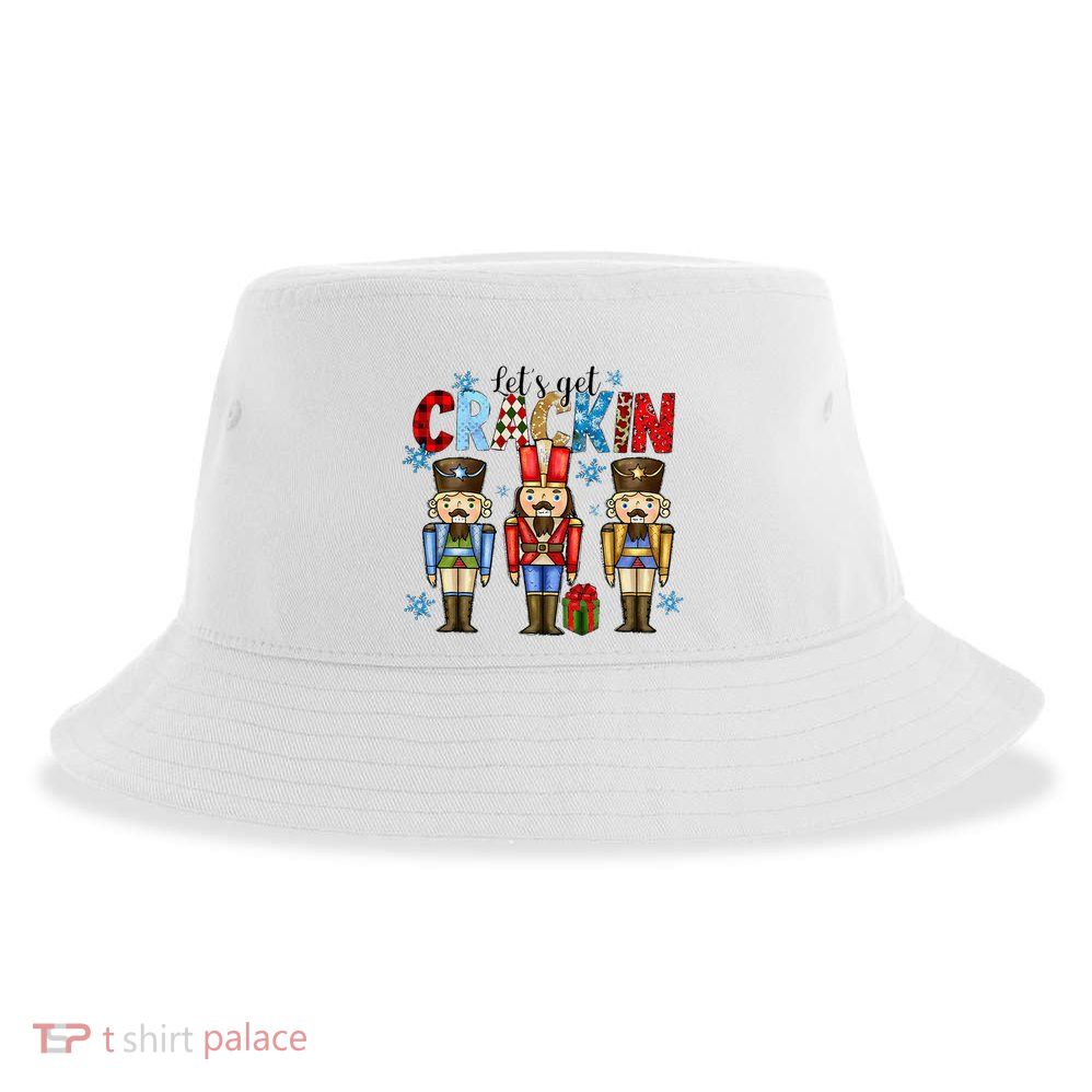 Let's Get This Party Crackin Nutcracker Christmas Pajamas Sustainable Bucket Hat