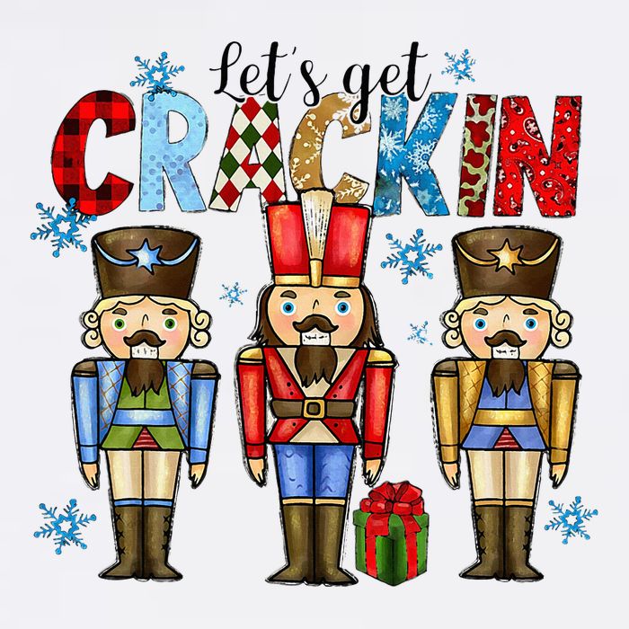Let's Get This Party Crackin Nutcracker Christmas Pajamas Button