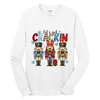Let's Get This Party Crackin Nutcracker Christmas Pajamas Tall Long Sleeve T-Shirt