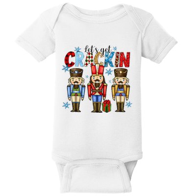 Let's Get This Party Crackin Nutcracker Christmas Pajamas Baby Bodysuit