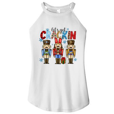 Let's Get This Party Crackin Nutcracker Christmas Pajamas Women's Perfect Tri Rocker Tank