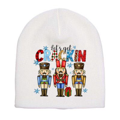 Let's Get This Party Crackin Nutcracker Christmas Pajamas Short Acrylic Beanie