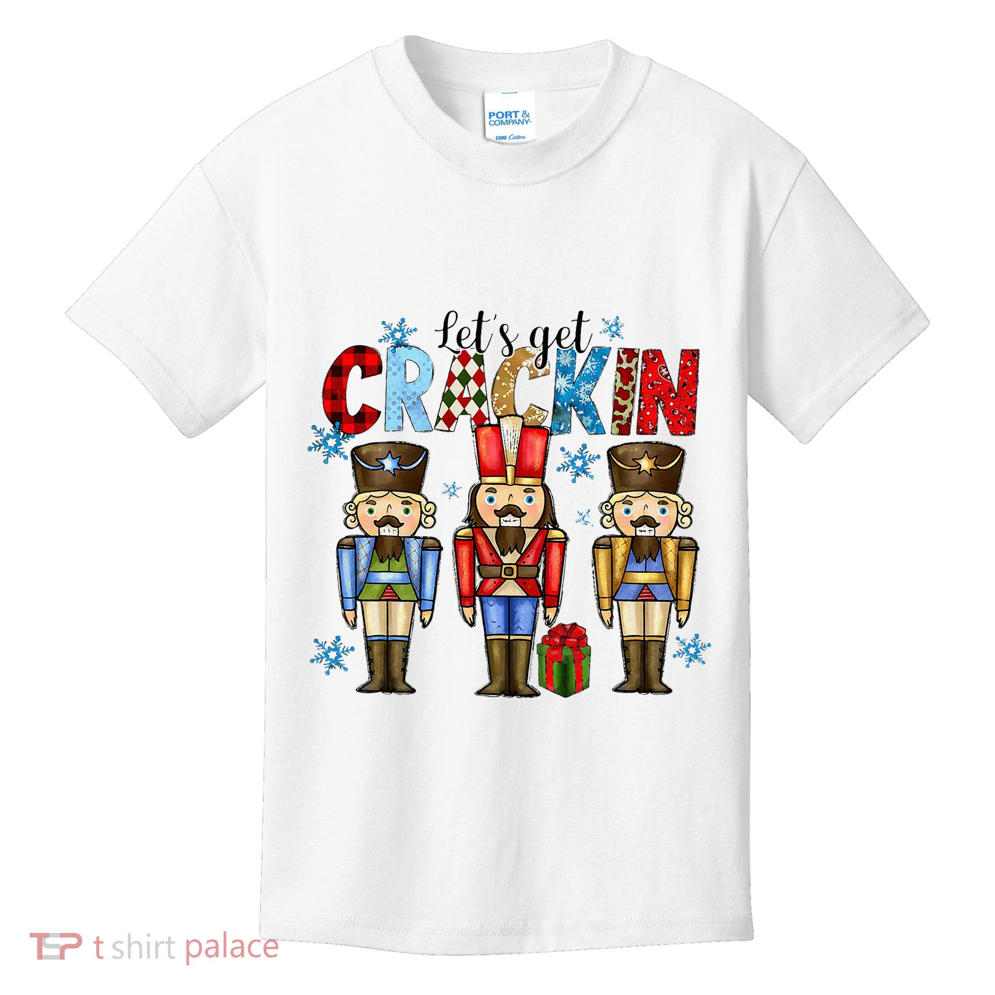Let's Get This Party Crackin Nutcracker Christmas Pajamas Kids T-Shirt