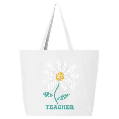 Lifeis Good Teacher Humor Courage Openness Fun Love Gift 25L Jumbo Tote