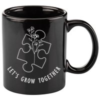 Let's Grow Together Autism Awareness 11oz C Handle Ceramic Mug