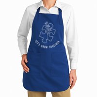 Let's Grow Together Autism Awareness Apron
