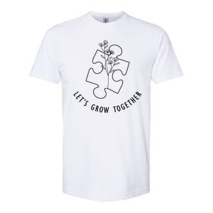 Let's Grow Together Autism Awareness Softstyle® CVC T-Shirt