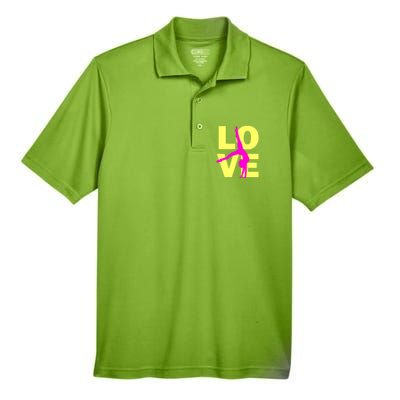 Love Gymnastics Teen Gift Men's Origin Performance Piqué Polo