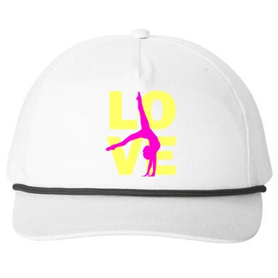 Love Gymnastics Teen Gift Snapback Five-Panel Rope Hat