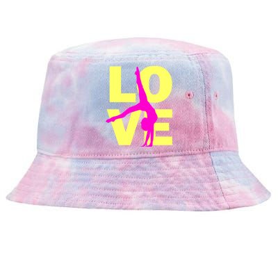 Love Gymnastics Teen Gift Tie-Dyed Bucket Hat