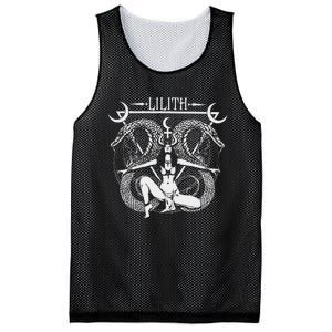 Lilith Goddess Tarot Card Book Of Shadows Mesh Reversible Basketball Jersey Tank