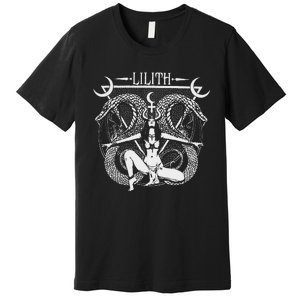 Lilith Goddess Tarot Card Book Of Shadows Premium T-Shirt