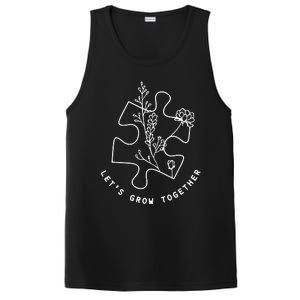 LetS Grow Together Autism Awareness PosiCharge Competitor Tank