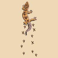 Leopard Gecko Tracks Lizard Lover Gift Meaningful Gift Drawstring Bag