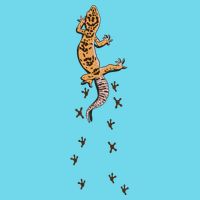 Leopard Gecko Tracks Lizard Lover Gift Meaningful Gift Kids T-Shirt