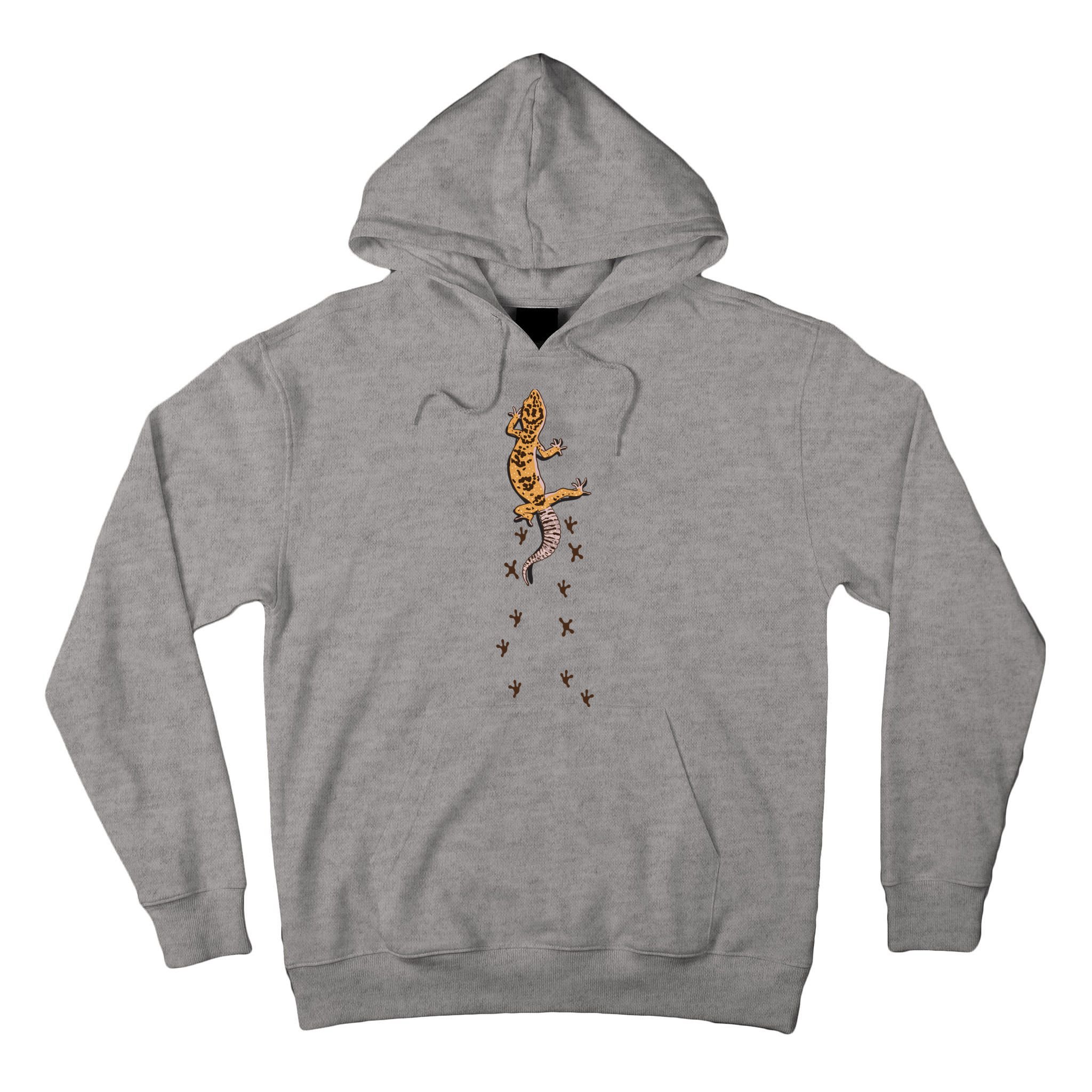 Leopard Gecko Tracks Lizard Lover Gift Meaningful Gift Tall Hoodie