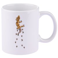 Leopard Gecko Tracks Lizard Lover Gift Meaningful Gift 11oz C Handle Ceramic Mug