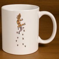 Leopard Gecko Tracks Lizard Lover Gift Meaningful Gift 11oz C Handle Ceramic Mug