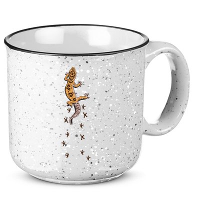 Leopard Gecko Tracks Lizard Lover Gift Meaningful Gift 15oz Campfire Ceramic Mug