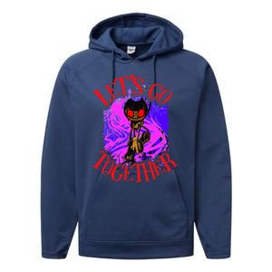 Lets Go Together B.E.N.D.Y Horror Halloween Performance Fleece Hoodie