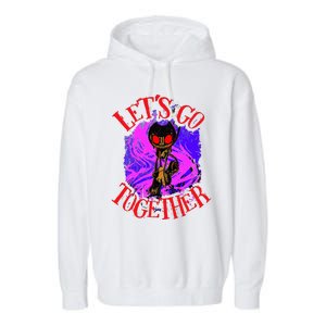 Lets Go Together B.E.N.D.Y Horror Halloween Garment-Dyed Fleece Hoodie