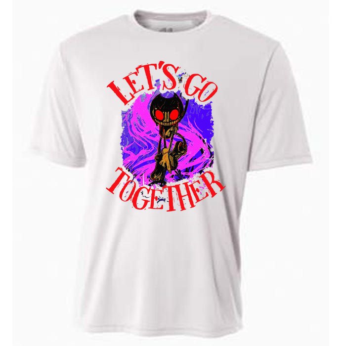 Lets Go Together B.E.N.D.Y Horror Halloween Cooling Performance Crew T-Shirt