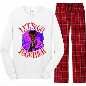 Lets Go Together B.E.N.D.Y Horror Halloween Long Sleeve Pajama Set