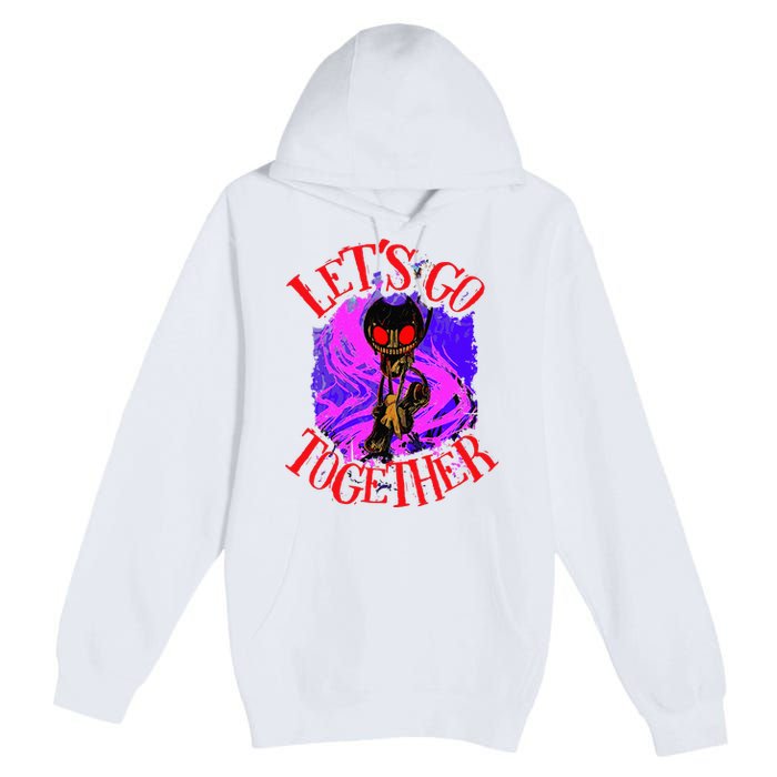 Lets Go Together B.E.N.D.Y Horror Halloween Premium Pullover Hoodie