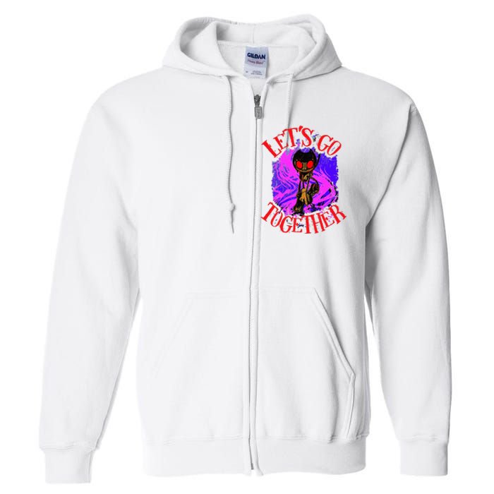 Lets Go Together B.E.N.D.Y Horror Halloween Full Zip Hoodie