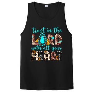 Leopard Gemstone Trust In The Lord With All Heart Christian Gift PosiCharge Competitor Tank