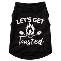 Let's Get Toasted Funny Camping Sarcastic Saying Doggie Tank