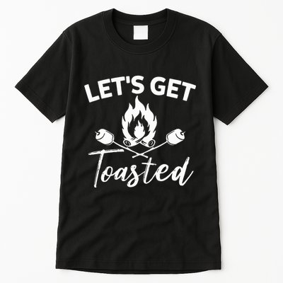 Let's Get Toasted Funny Camping Sarcastic Saying Tall T-Shirt