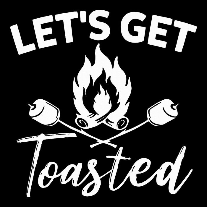 Let's Get Toasted Funny Camping Sarcastic Saying 16 in Basic Backpack