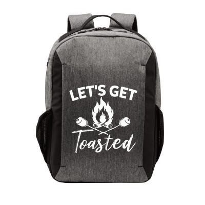 Let's Get Toasted Funny Camping Sarcastic Saying Vector Backpack