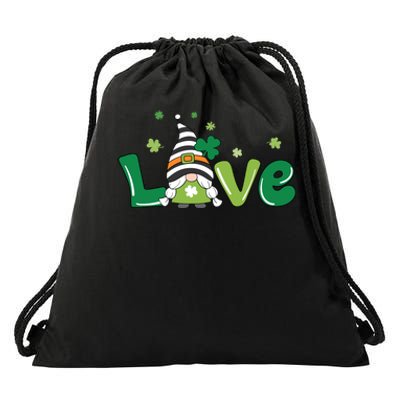 Love Gnome Teacher Squad St. Patrick's Day Drawstring Bag