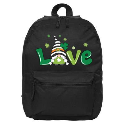 Love Gnome Teacher Squad St. Patrick's Day 16 in Basic Backpack