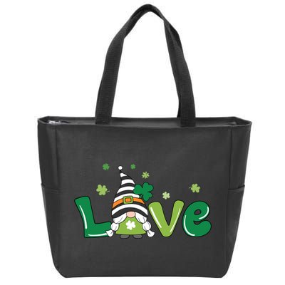 Love Gnome Teacher Squad St. Patrick's Day Zip Tote Bag