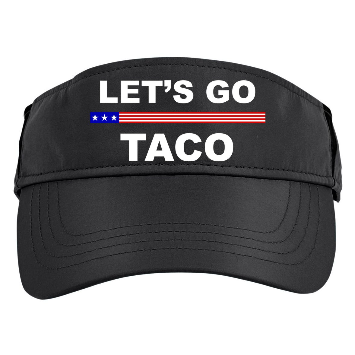 Let's Go Taco Funny Trump Always Chickens Out Adult Drive Performance Visor