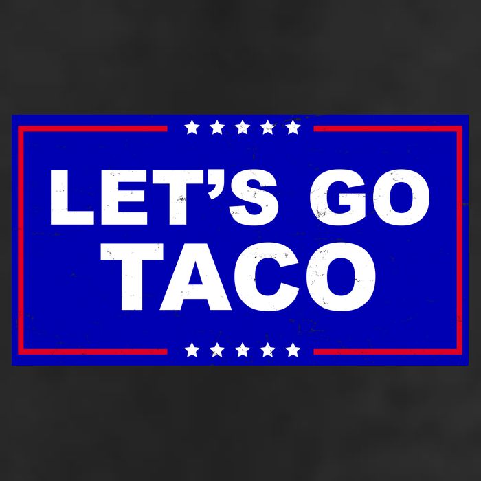 Let's Go Taco Trump Distressed Adult Drive Performance Visor