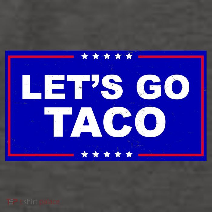 Let's Go Taco Trump Distressed Vector Backpack