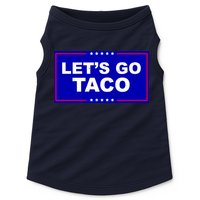 Let's Go Taco Trump Distressed Doggie Tank