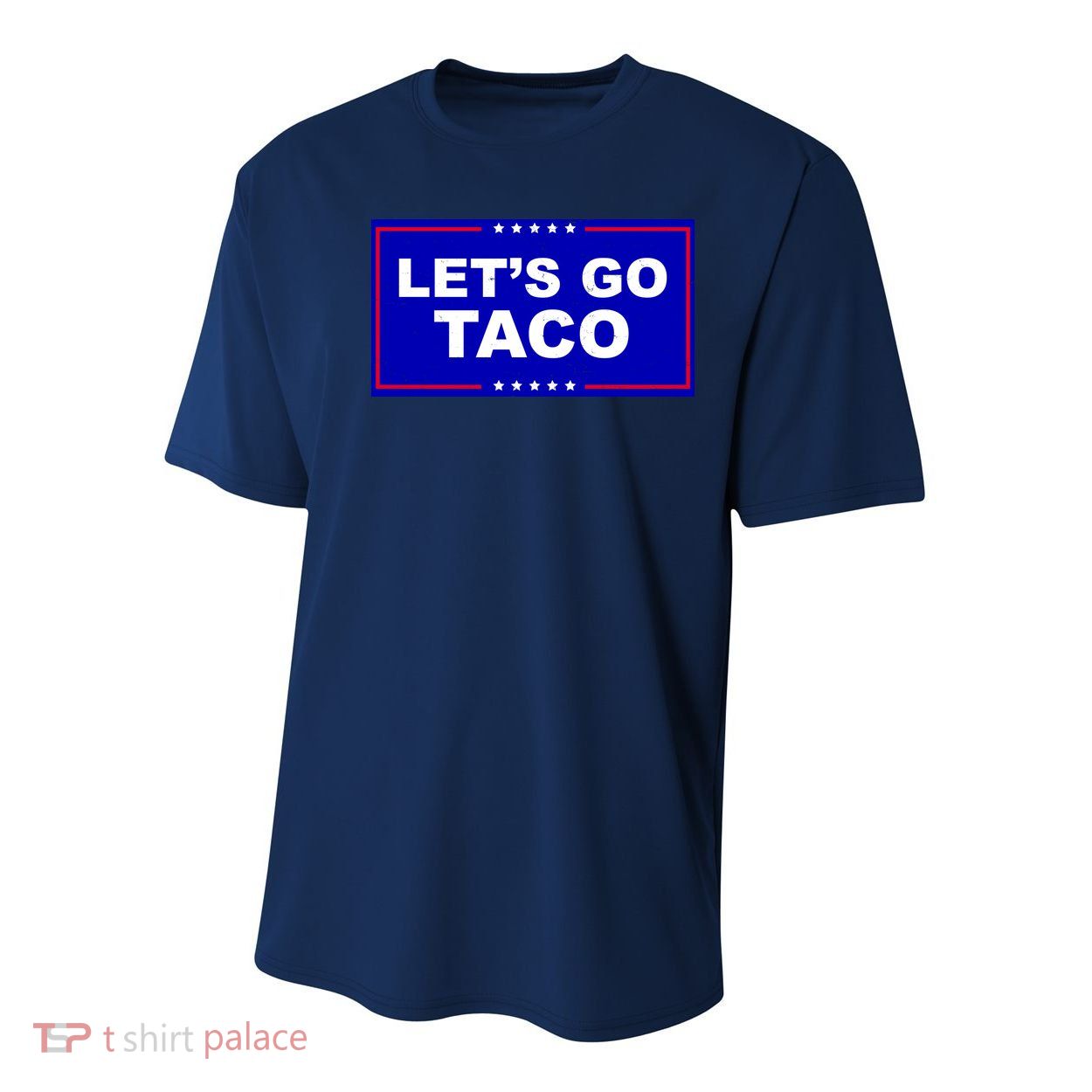 Let's Go Taco Trump Distressed Youth Performance Sprint T-Shirt