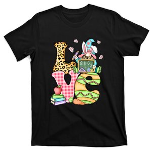 Love Gnome Teacher Easter Day Gift Leopard T-Shirt