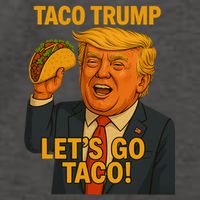 Lets Go Taco Trump Vector Backpack