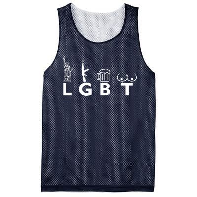 LGTB Lady Liberty Guns Beer Tits Funny Mesh Reversible Basketball Jersey Tank