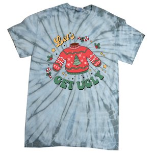 Lets Get Ugly Funny Christmas Tie-Dye T-Shirt