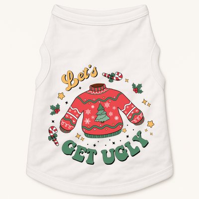 Lets Get Ugly Funny Christmas Doggie Tank