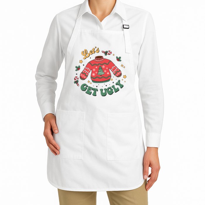 Lets Get Ugly Funny Christmas Apron